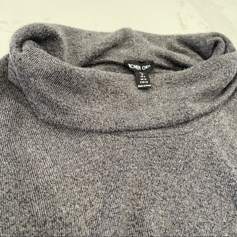 Ronen Chen turtle neck gray sweater - Picture 10 of 12